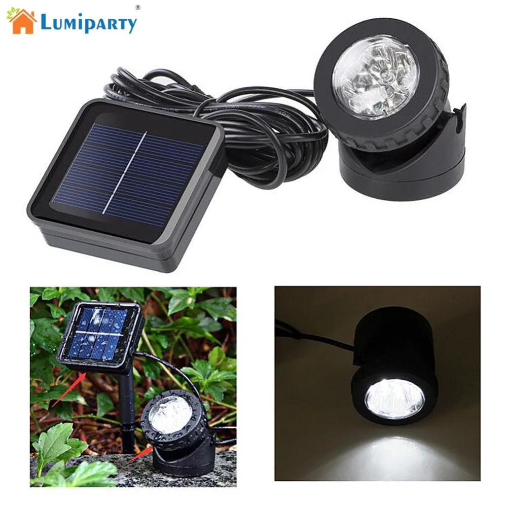 Светодиодный водонепроницаемый подводный свет на солнечных батареях солнечный