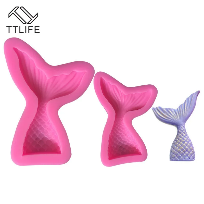TTLIFE Русалка помадные формы для украшения торта DIY Форма шоколадной выпечки