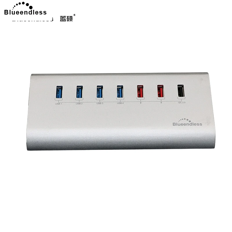Blueendless 2018 грязевая распродажа 12 В 2 А USB 3 0 алюминиевая высокоскоростная 7 портов 5
