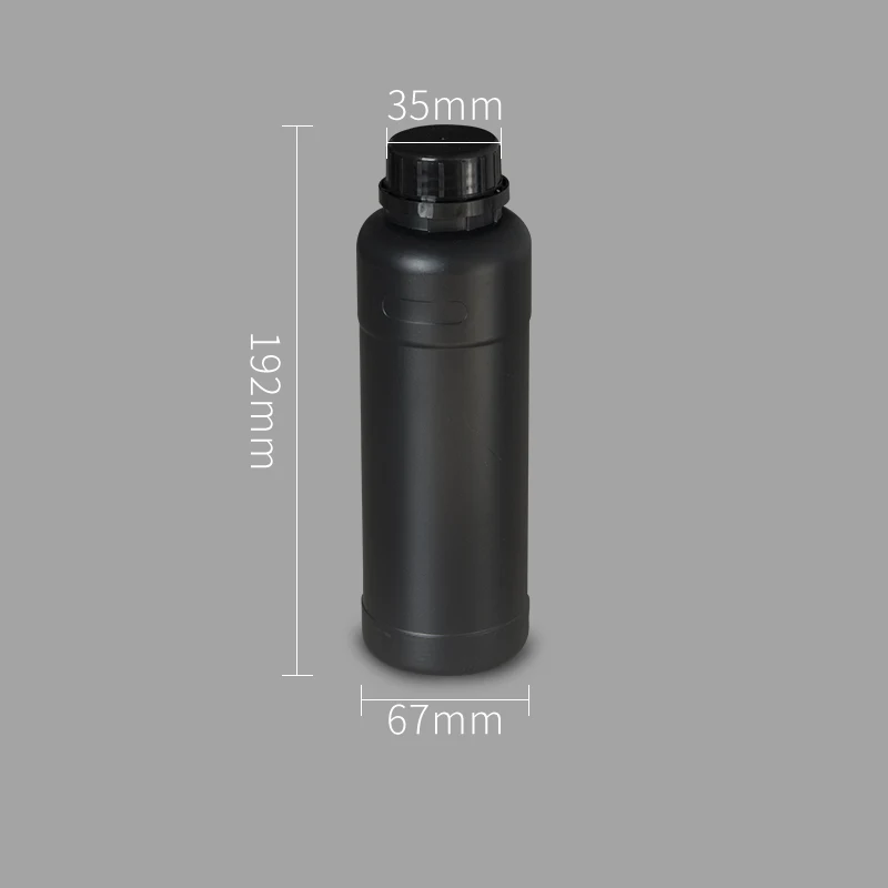 500ml black Пищевая пустая косметическая бутылка герметичный контейнер для шампуня, лосьона, жидкости, пополняемая пластиковая бутыль - Цвет: 500ml black
