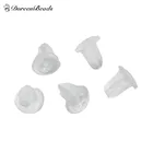 DoreenBeads 1000 Шт. 5 мм Ясно Резиновые Серьга Назад Пробки резиновая пробка