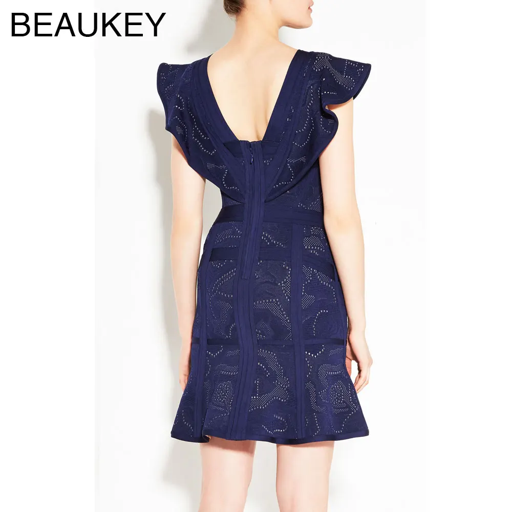 Темно синие рыбий хвост русалки платье 2017 Для женщин Новое поступление оборками