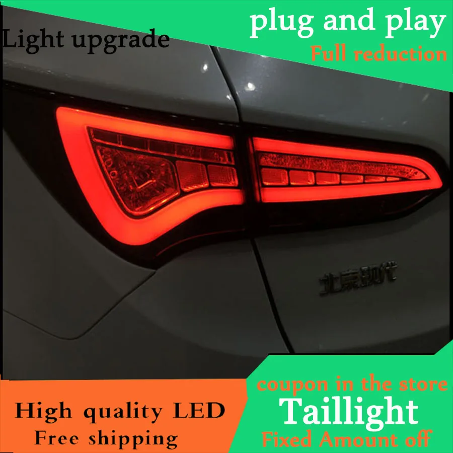 Автомобильный Стайлинг светодиодный задний фонарь для Hyundai Santa Fe IX45 2013 2015