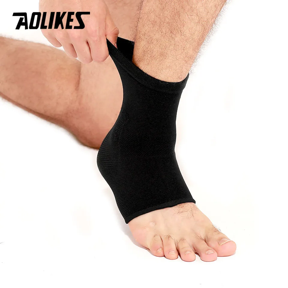 AOLIKES 1 шт. профессиональная спортивная деформация лодыжки обертывания бинтов эластичный Фиксатор лодыжки для фитнеса бега