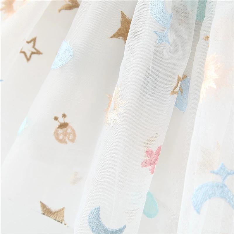 Летнее джинсовое платье с бантом и шляпой для маленьких девочек детское