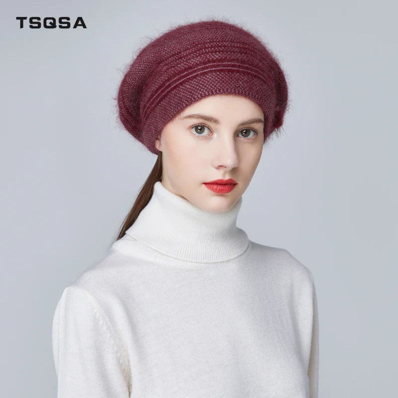 TSQSA Осень Зима Шапки Для Женщин 2019 Новый Теплый Фирменный Повседневная Высокое