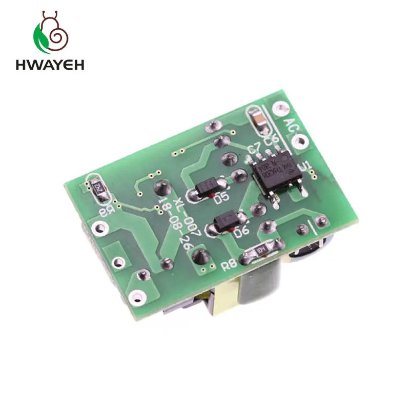 10 шт. AC-DC 5V 700мА 3.5Вт Прецизионный преобразователь Buck AC 220V в 5V DC, модуль питания шагового понижающего трансформатора для горячей продажи.