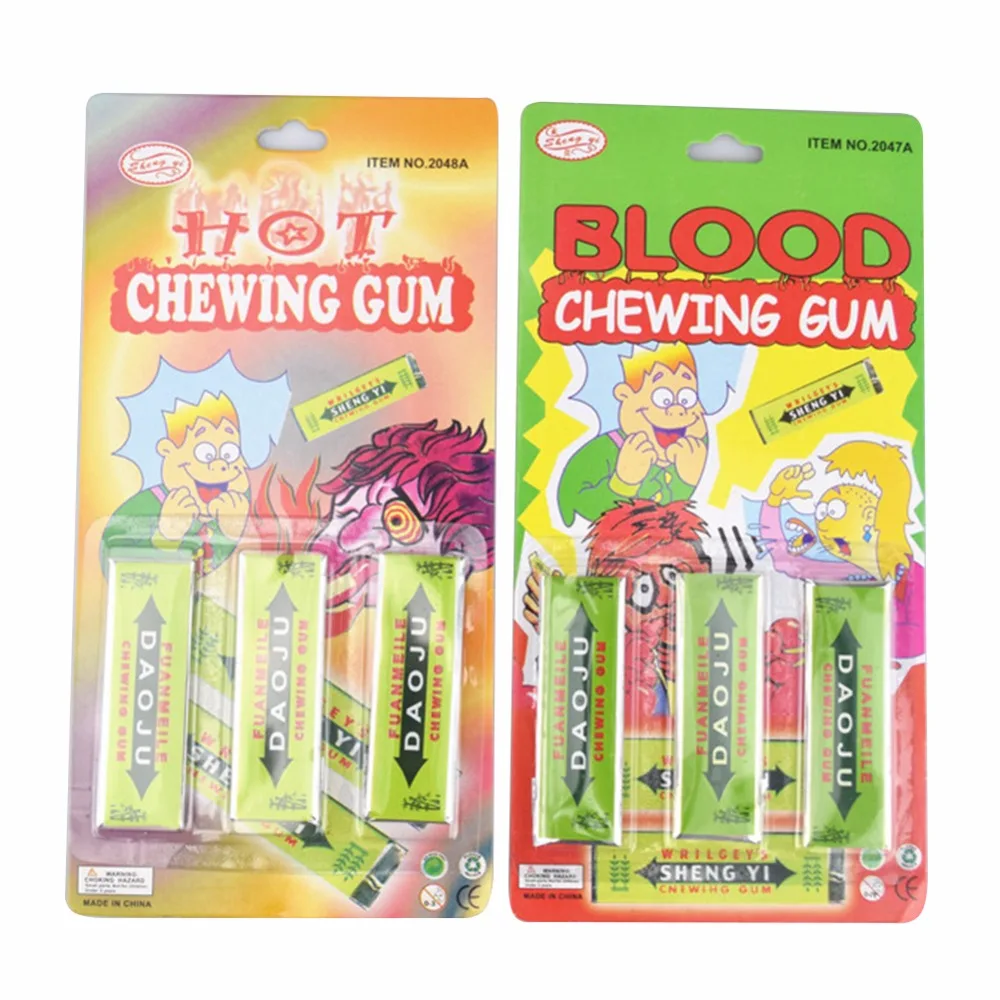 Tricky Toy Spicy Blood Spit интересные креативные жевательные резинки для крови Забавные