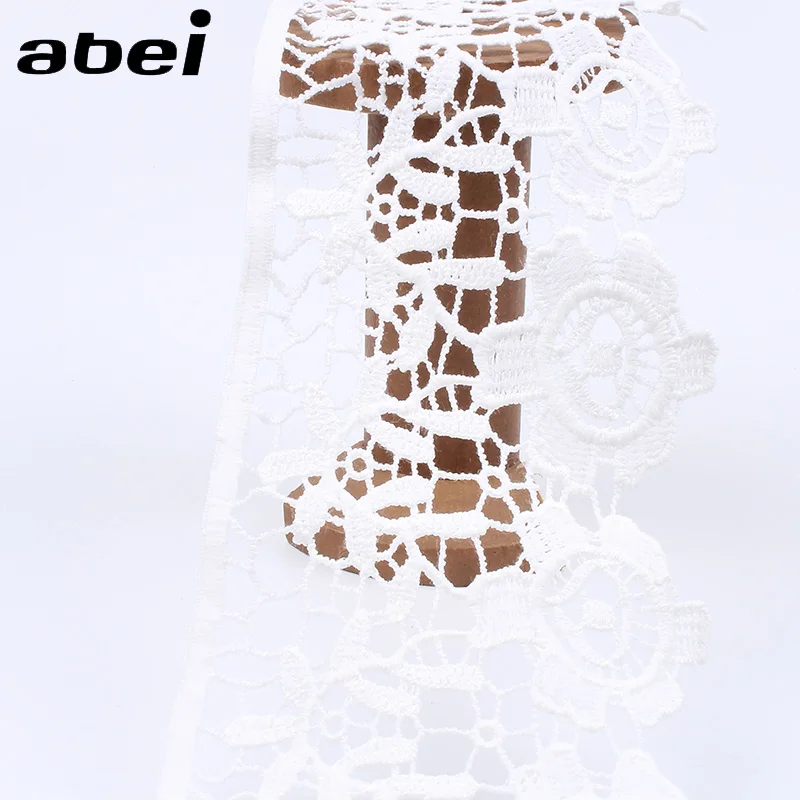 9 см кружевная вышитая Водорастворимая лента с вырезами и цветами ручная работа