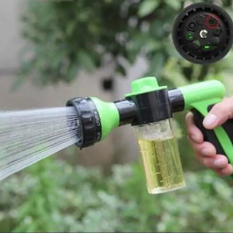 Pistola de agua de alta presión para jardín, pulverizador de motocicleta y coche, herramienta de riego por pulverización de plantas, espuma multifuncional