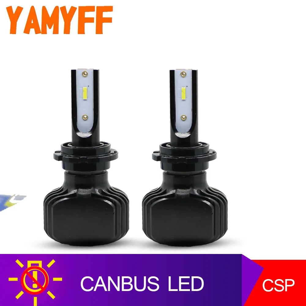 Yamyff Canbus D1S светодиодный D2S D3S D4S Автомобильная фара лампы 5000 К Автомобильные фары CSP противотуманных фар 9000LM автомобильный светильник светодиодная лампочка лампа