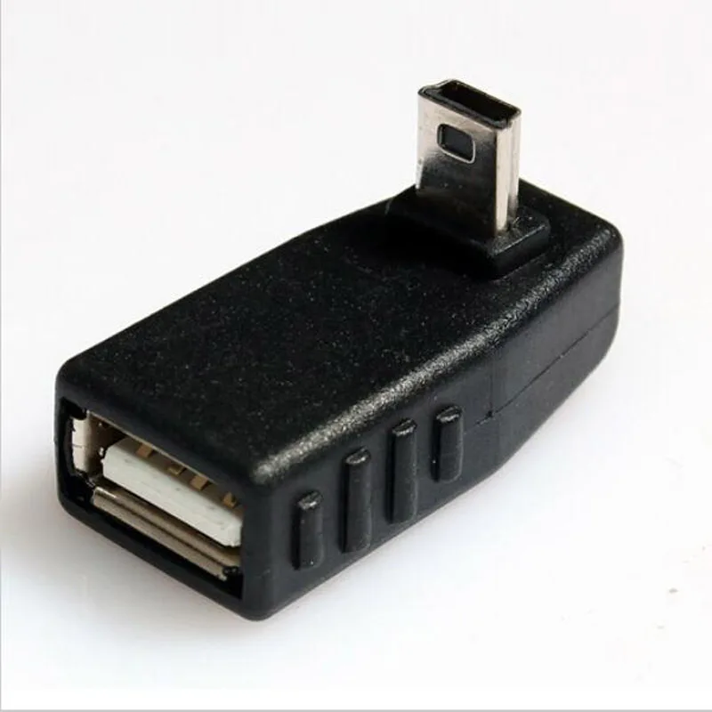 Переходник с Mini USB папа на Мама под углом 90 градусов поддержкой OTG|mini usb|otg adapterto usb |