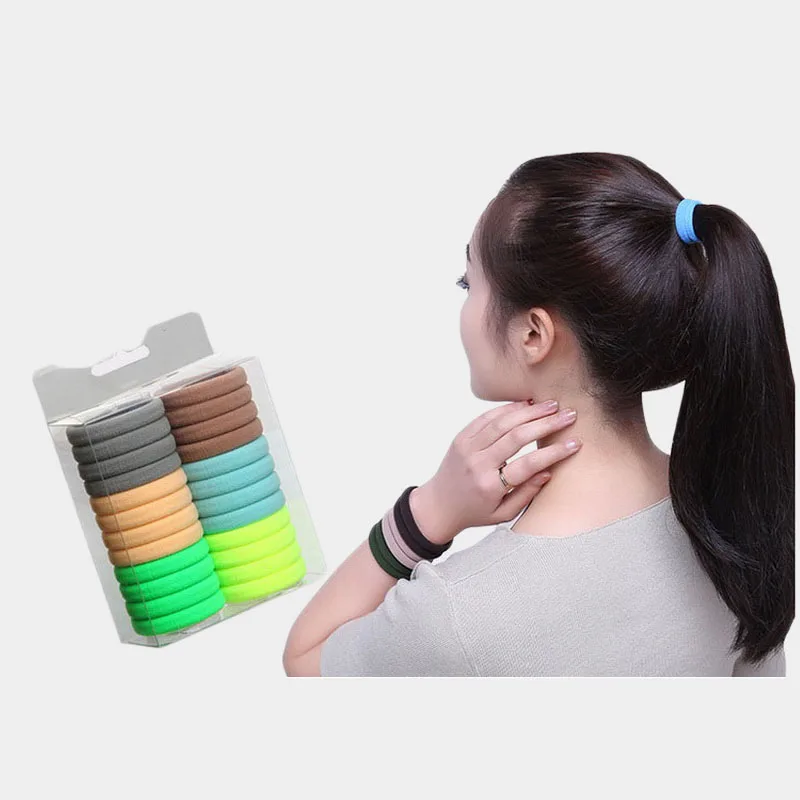24 Pcs Elastic Nylon Headbands For Women Girls Her Rubber Bands Crude Hair Ties Scrunchies Headdress Kids Accessories |