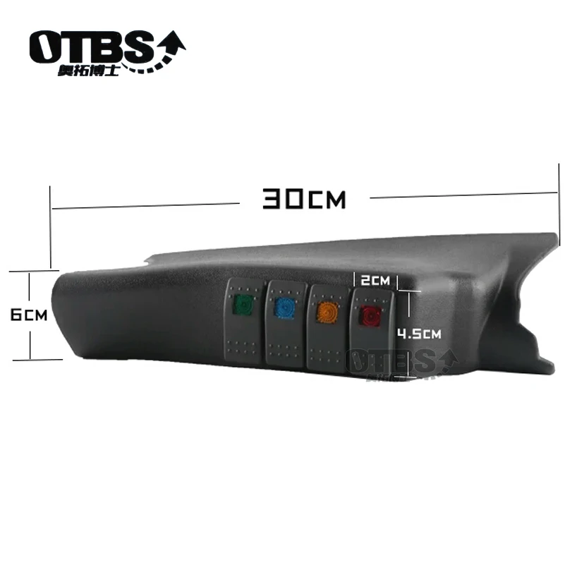 OTBS Left side A-Pillar Switch Pod Panel 4 Rocker Switches Kit for Jeep For Wrangler JK JKU 2007-2016 | Автомобили и мотоциклы