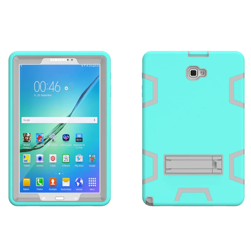 CucKooDo 3 в 1 Гибридный ударопрочный защитный чехол с подставкой для Samsung Galaxy Tab A 10 S Pen