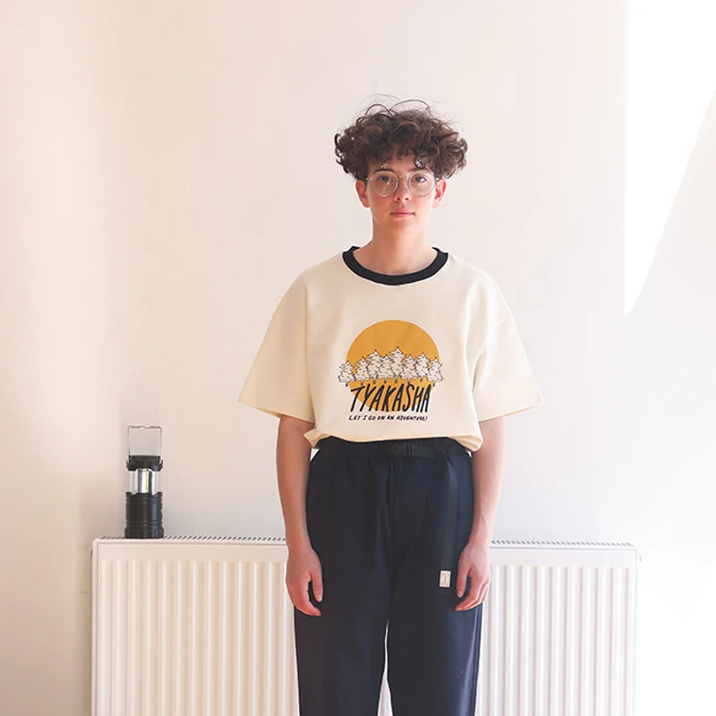 Женская хлопковая Футболка с круглым вырезом и коротким рукавом | одежда