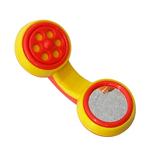 Telephone Детские игрушки Пластиковые Руки Jingle встряхивания колокольчик Прекрасный Рука встряхнуть колокольчик кольцо 12 шт. детские погремушки игрушки для новорожденных 0-12 месяцев Игрушки-прорезыватели - Цвет: Telephone