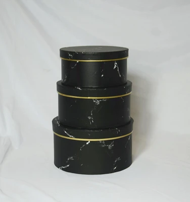 3pcs 1 set Новое поступление, цветочное ведро с мраморной печатью, Круглый держатель цветочных букетов, цветочные бумажные коробки с крышкой, ведро для объятий, цветочный подарок - Цвет: 3pcs 1 set