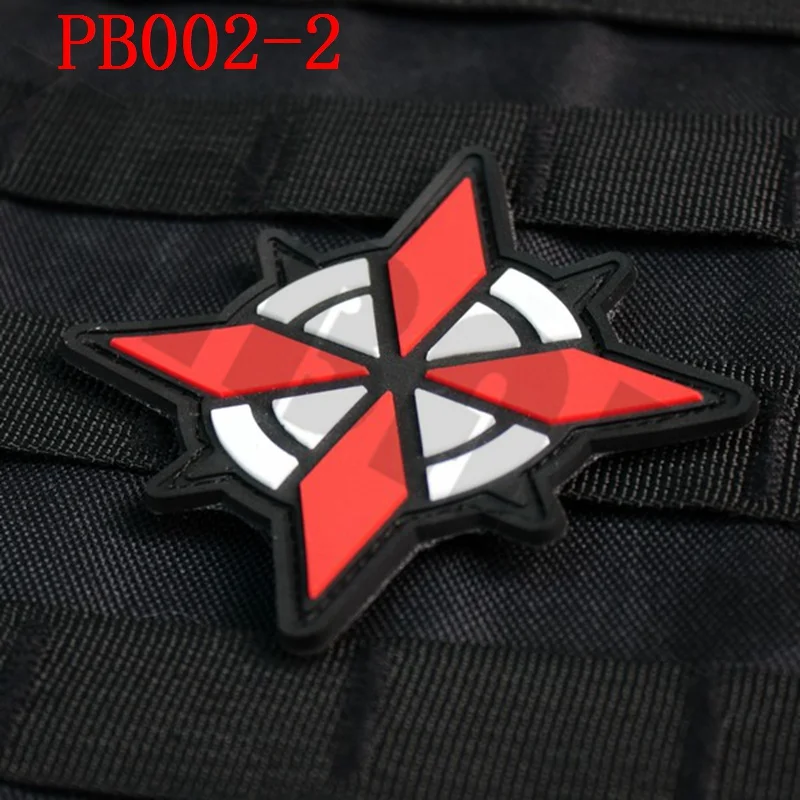 3D PVC patch Biohazard Umbrella Corporation U.B.C.S Rubber patch