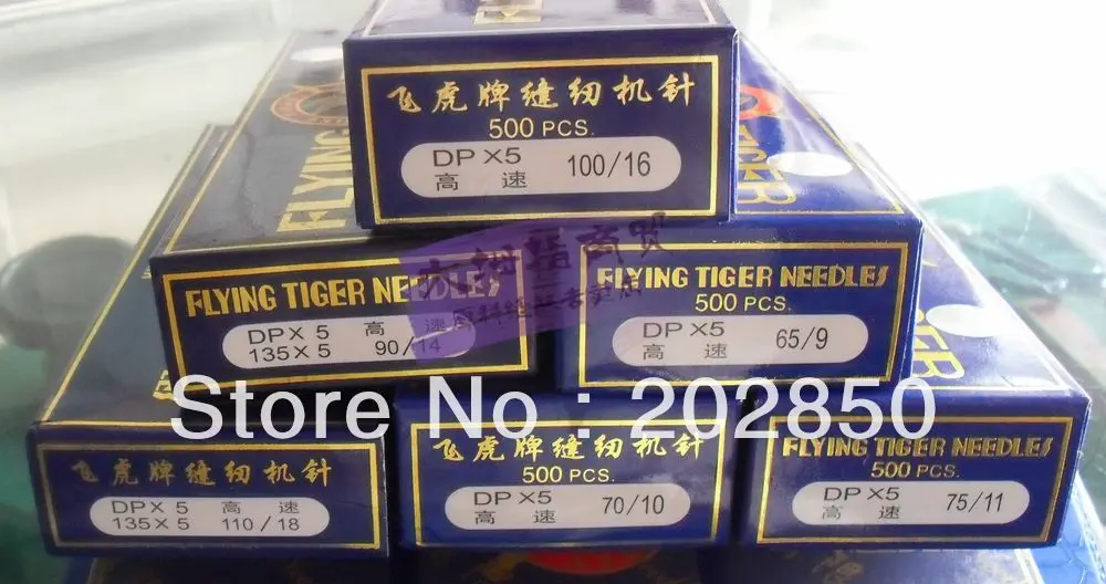 DPx5 100/16 500 шт./лот фирменные иглы Flying Tiger детали промышленных швейных машин Bartack &