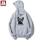 Толстовка мужская с капюшоном и принтом французского бульдога, на осеньзиму