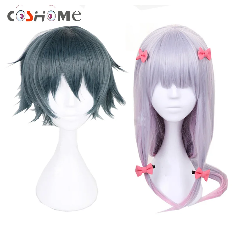 Coshome eromana Sensei Izumi Sagiri карнавальный парик маска Длинные прямые синтетические