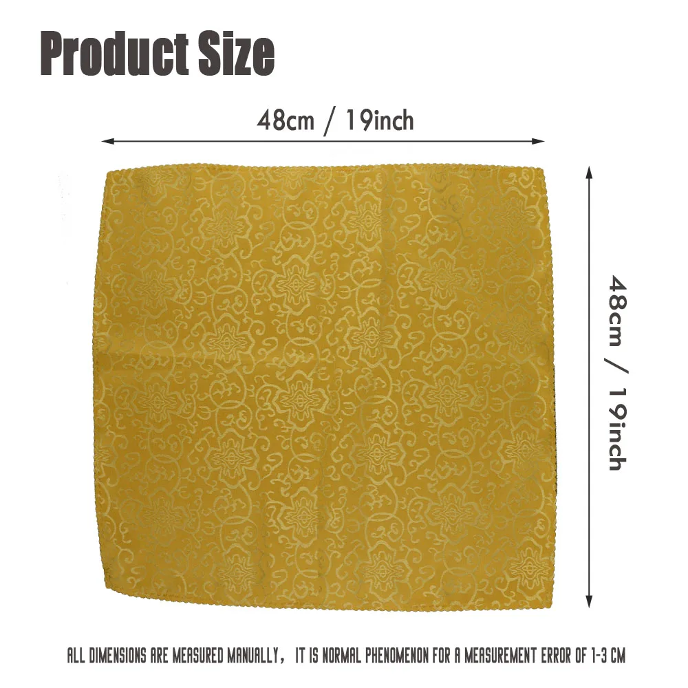 Новое поступление золотая желтая/кофейная/красная 19 &quotквадратная салфетка для