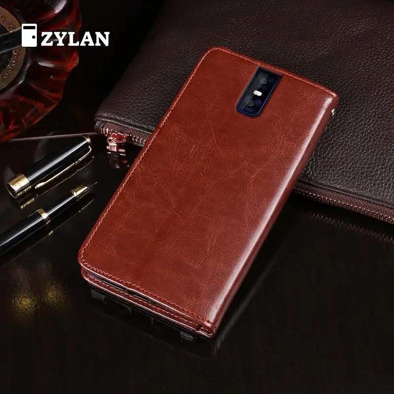 Винтажный чехол-кошелек ZYLAN для Oukitel K3 5 дюймов кожаный Ретро Чехол с откидной