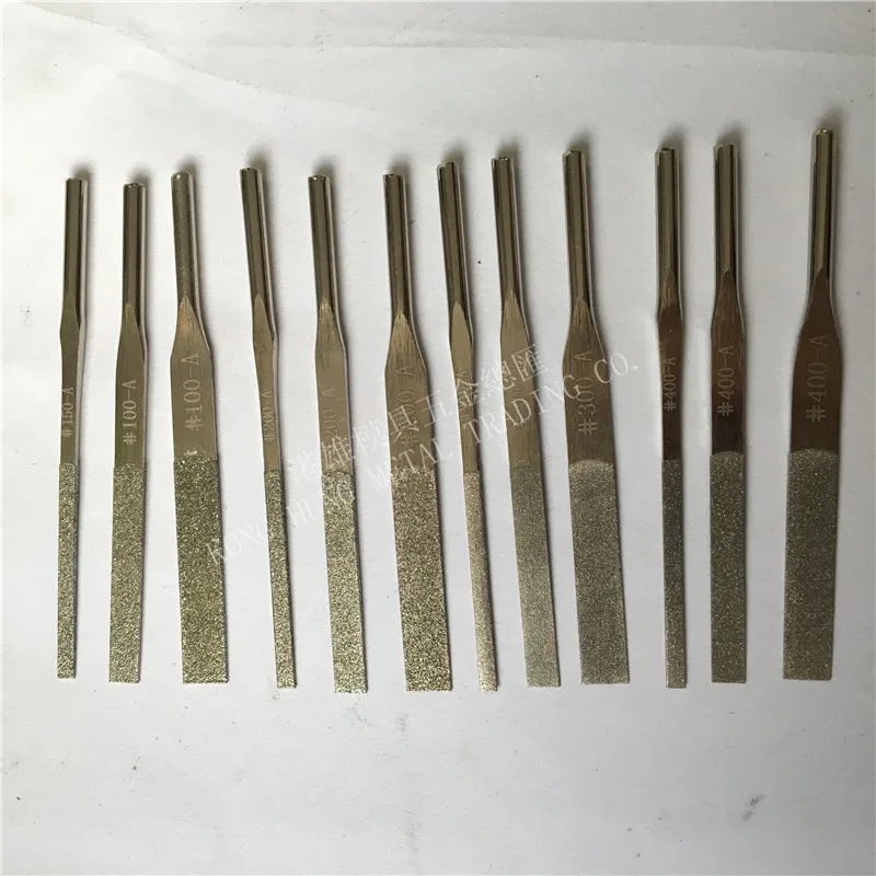 Набор из 12 шт. высококачественные алмазные напильники конической формы для