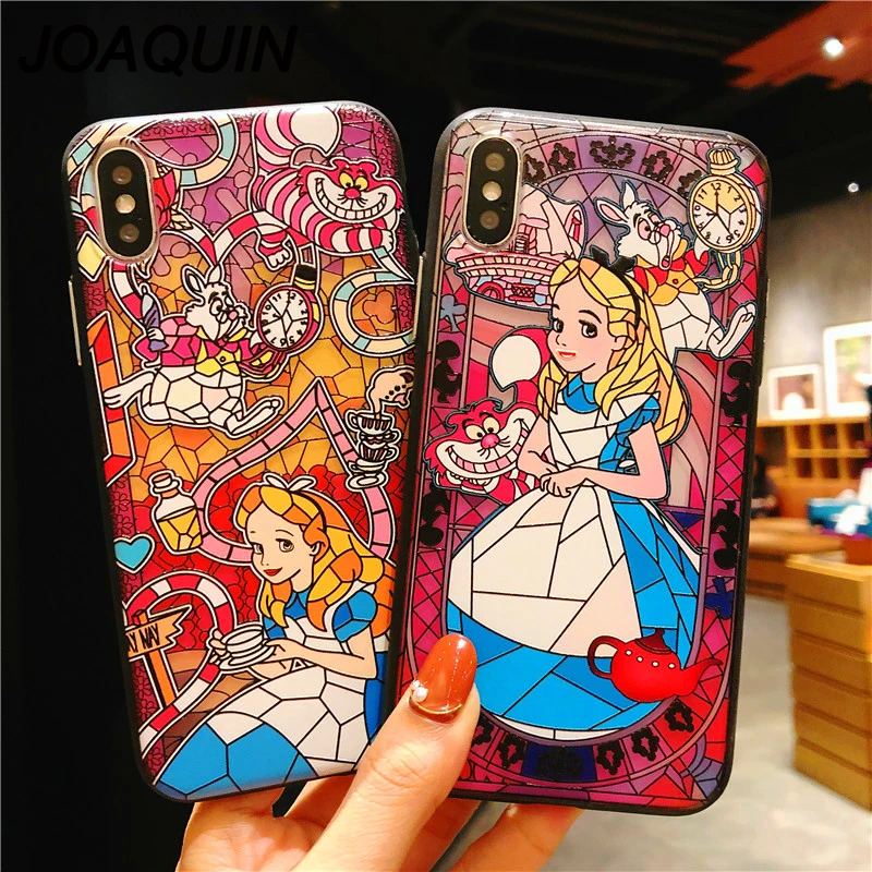 Sleeping Beauty Girls Tinkerbell Mermaid Alice Rapunzel Cartoon 3D Embossed Case For iPhone XS Max XR X 6 6S 7 8 Plus |