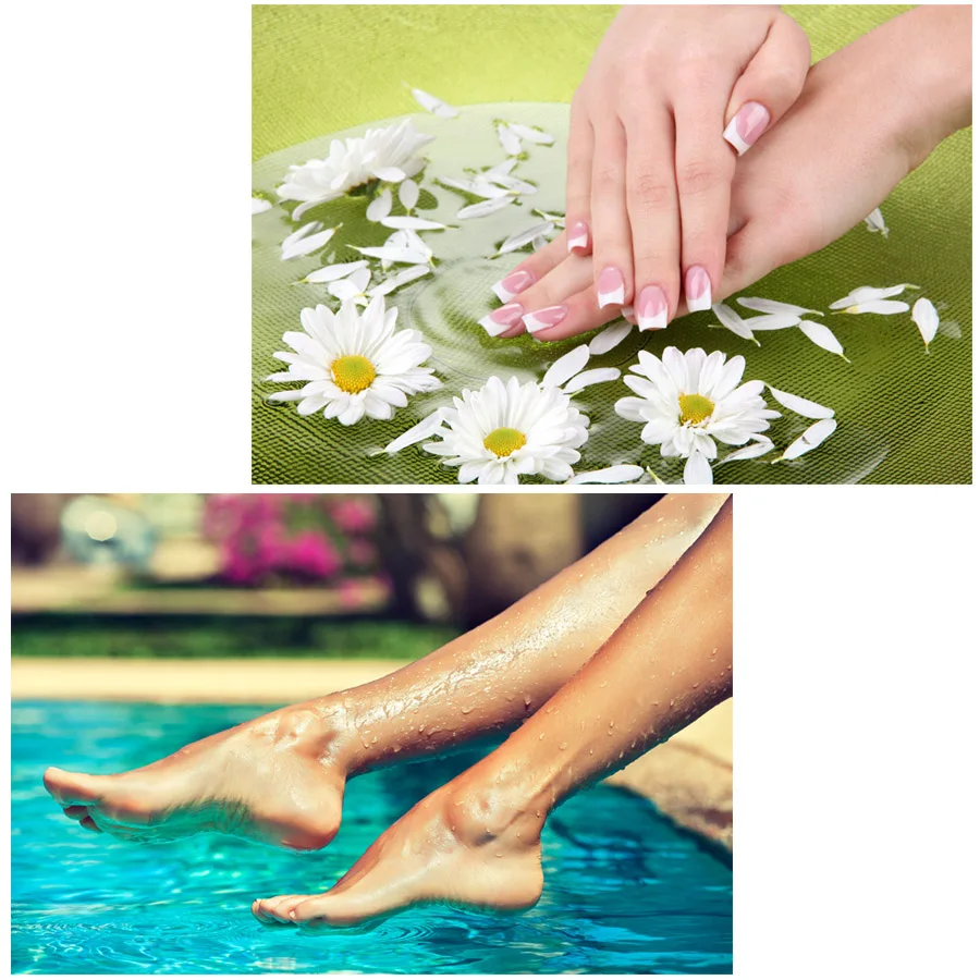 Картина из 5 частей распечатанная на холсте для спа-салона массажа тела ногтевой