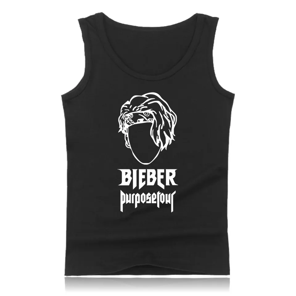 Новое поступление Джастин Bierber цели Тур размера плюс мышцы безрукавки для Для