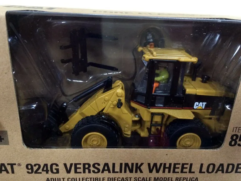 Новая модель Color box-DM-Cat 924G колесный погрузчик Versalink литый под давлением 1/50 #85057