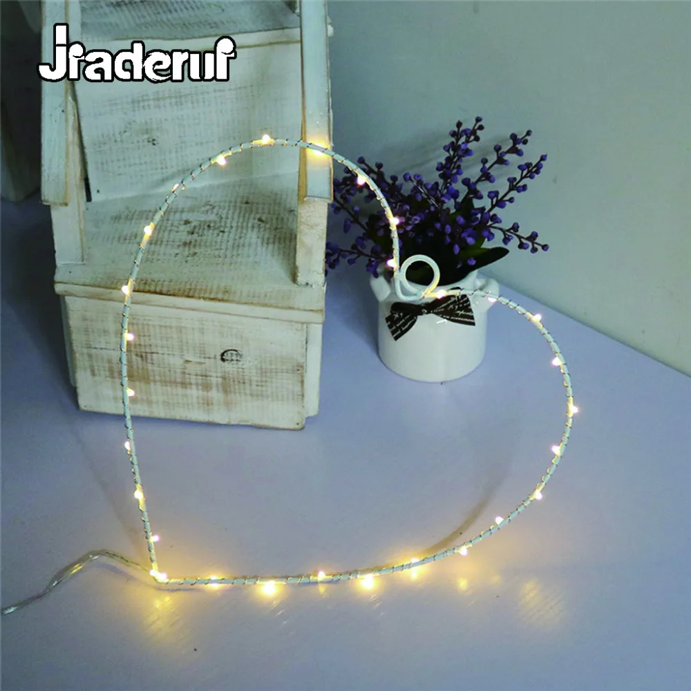 Jiaderui 2018 LED сердце Lron Ночник декор для комнаты праздничный свет занавеска Гирлянда