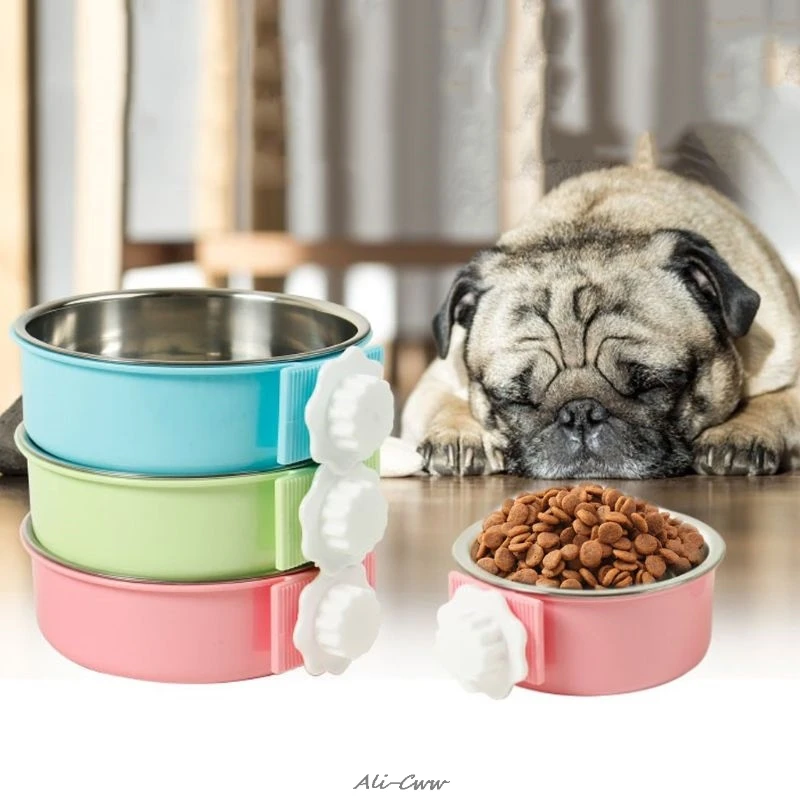 Миска для собаки миска кошки подвесная стационарная клетка собак кормушка воды и