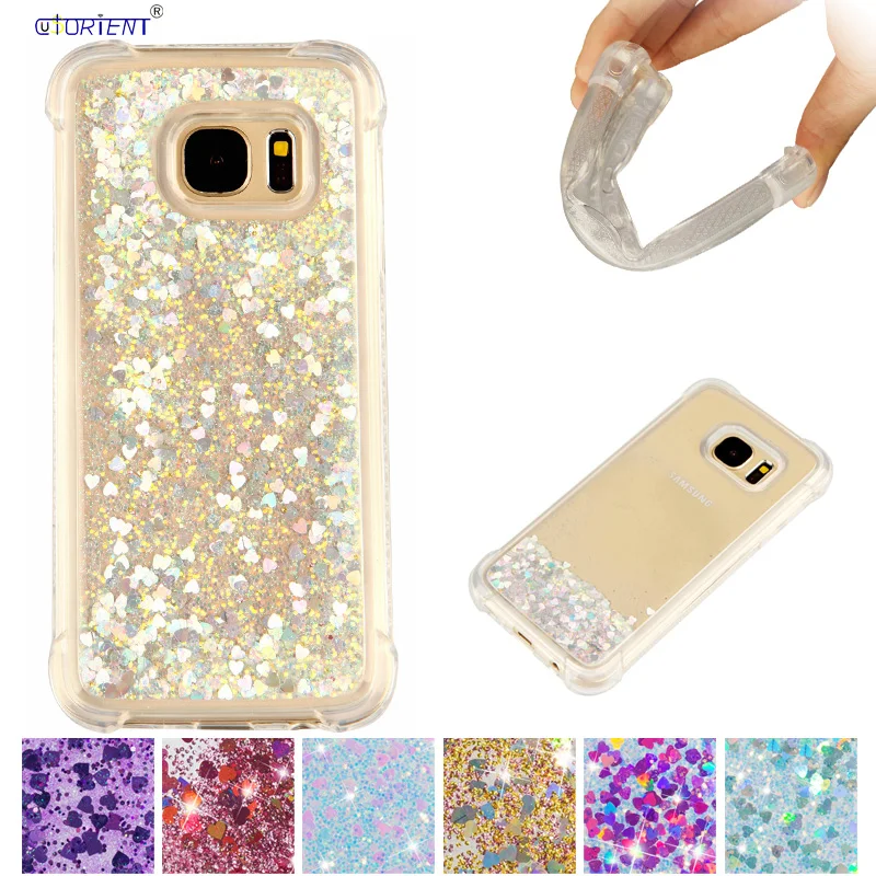 Шикарный чехол для Samsung S7 7 S G930F G930FD SM G930f G930fd Мягкий Жидкий динамический GalaxyS7 G930U