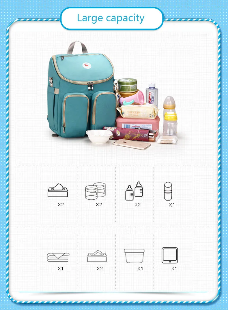 Большой дорожный рюкзак для ухода за ребенком, Wetbag Bebek Bakim Cantalari, новая сумка для подгузников, мам сумка для подгузников для детской коляски