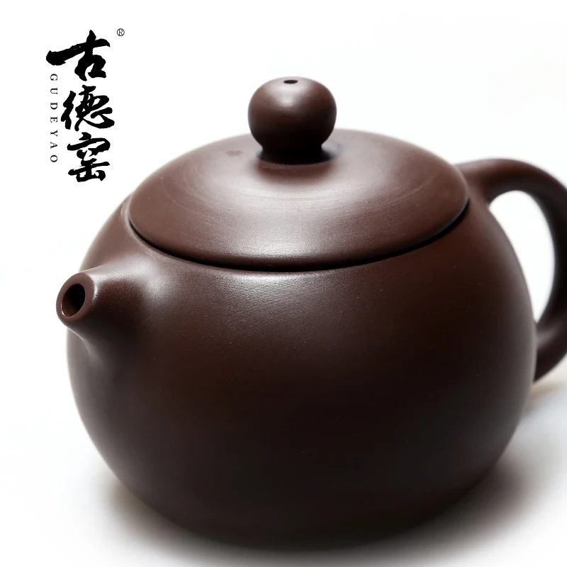 purple sand pot WSHYUFEI китайский исинский чай посуда чайники фиолетовая глина чайник совок чайник 210 мл 9 отверстий китайский Zisha чайные горшки - Цвет: purple sand pot