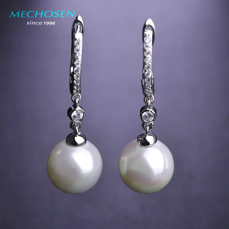 Благородный дизайн эксклюзивный глянцевая имитация жемчужные серьги принцесса