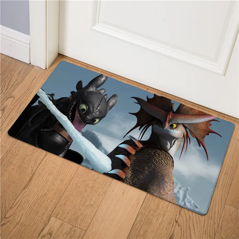 19 Как приручить дракона Deadly Nadder Print Коврик для двери стелька для кухни ковер для дома и улицы Добро пожаловать в ванную комнату Нескользящие коврики - Цвет: 19