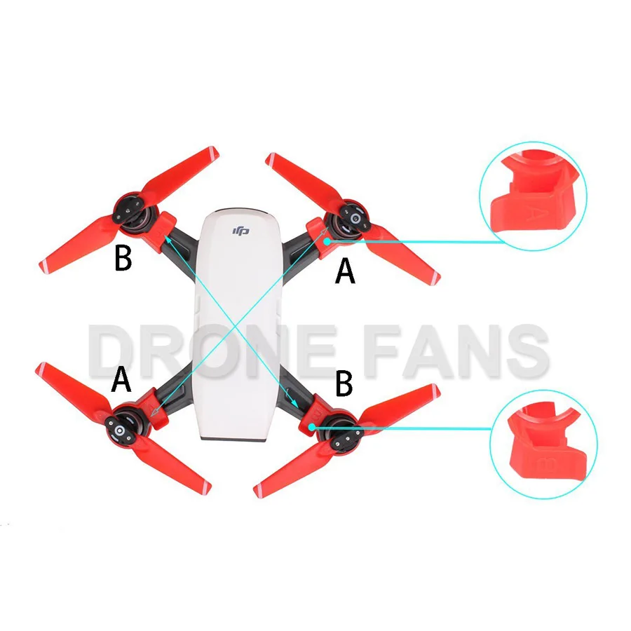 4 шт./компл. посадка Шестерни Стабилизаторы посадки, Gimbal Камера Protector для DJI Spark красный/черный/серый
