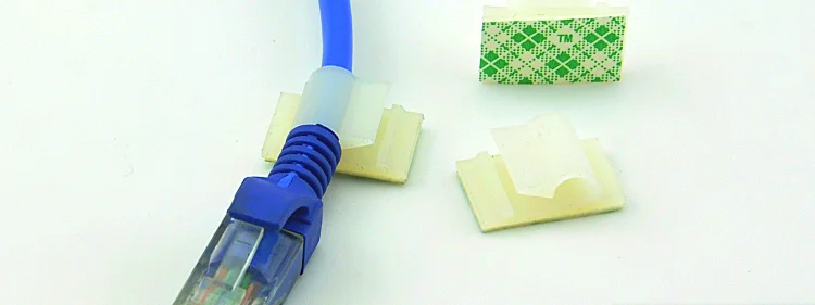 50 шт. пластиковые зажимы органайзеры для кабелей 20 7x13 1 мм|plastic cable clips|plastic clampcable