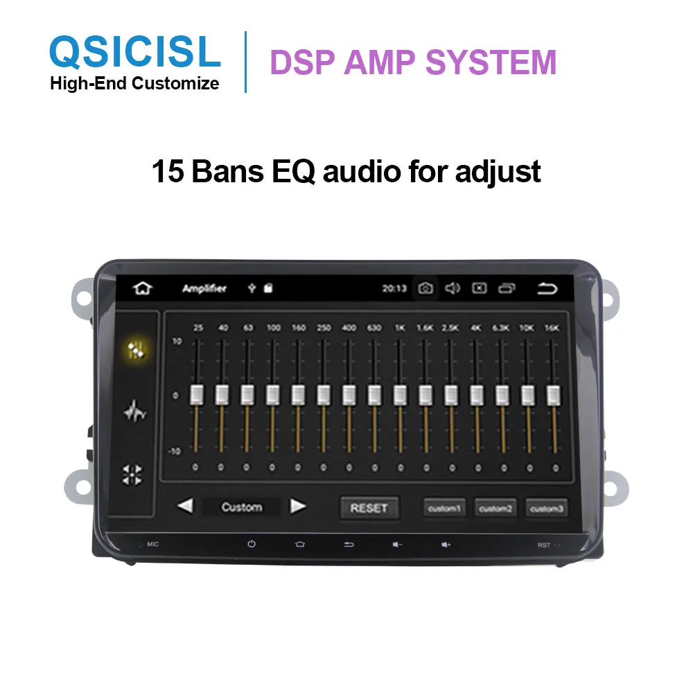 Android 9 0 универсальный автомобильный Радио мультимедийный плеер для Volkswagen Polo Golf