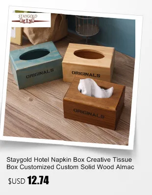 Staygold Zakka ящик подбокс для хранения деревянный чистый цвет стол мусора отделочная коробка для хранения предметов домашнего обихода косметический Чехол