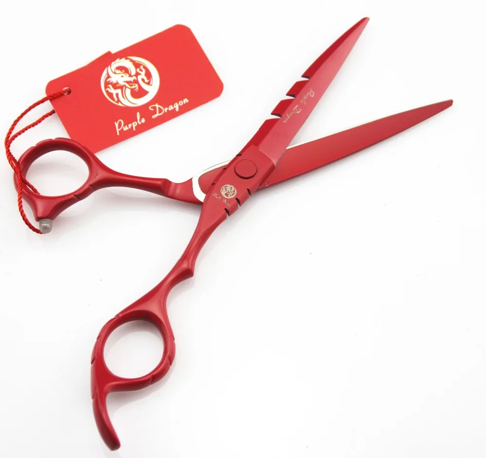 Парикмахерские ножницы JP 440C 62HRC для Красной краски 6 дюймов 508 #|cutting scissors|hairdressing