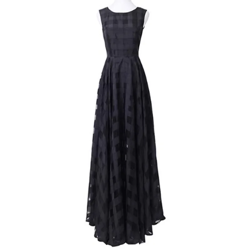 VERRAGEE бренд летнее платье Новинка 2018 года для женщин Винтаж органза без рукавов