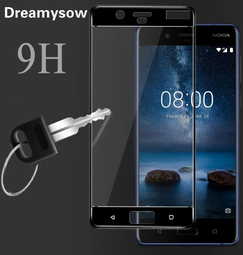 Ультратонкое закаленное стекло 2.5D для Nokia 8 3 5 6 7 2 цветная полноэкранная Защитная