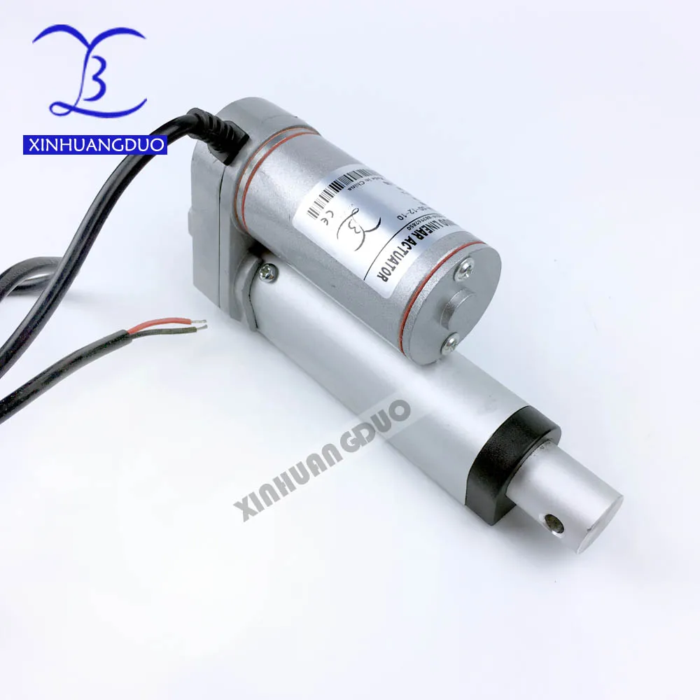 12v 24V 50mm Ход мини линейный привод электрический тяга 900N индивидуальный штрих DC
