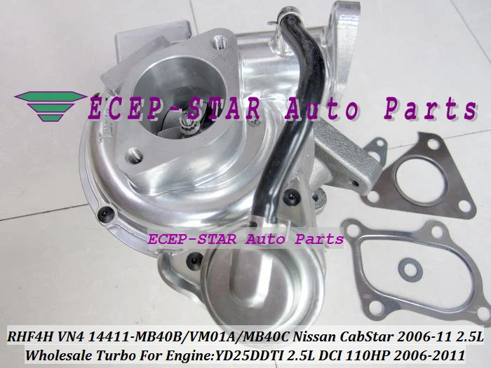 RHF4H VN4 14411 VM01A MB40B MB40C 14411MB40B 14411MB40C Turbo для NISSAN CabStar 2006 Navara D22 YD25DDTI 2.5L DCI|turbo kits audi a4|turbo