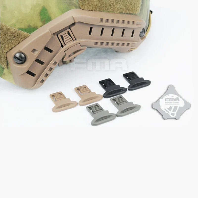 FMA Goggle Swivel Clips 2pcs For Helmet Side Rails Tactical Combat Plastic Mount Helmets Accessories Airsoft 318 |